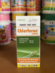 chlorferan 240SC (chai 60ml) - đặc trừ sâu cuốn lá bọ trĩ nhện gié sâu năn (muỗi hành) sâu đục thân đã kháng thuốc