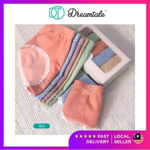 Dreamtale Seluar Dalam Wanita Women Panties Underwear Ribbon Love 5 Pcs Panties Set Cotton Spandex Ladies Panties Seluar Dalam Wanita WCO212