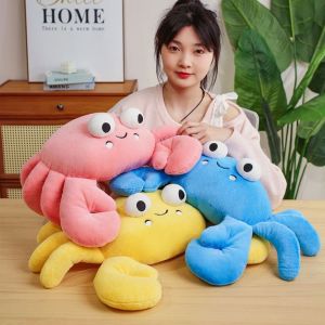 VERIDIAI Simulation Simulation Crab Plush Doll PP Cotton Soft Animal Crab Dolls Novelty Collection Sea Crab Plush Pendant Childrens Christmas Gift