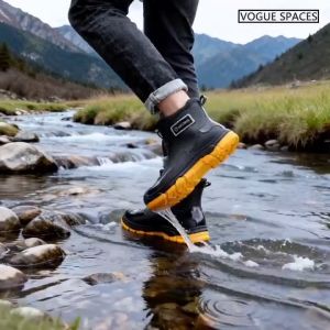 Waterproof Rain Shoes for Men thickened Non-Slip Rubber wear-resistant versatile rain shoes bota for Gardening Fishing Hiking Work Outdoor All-Weather Protection
