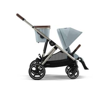 Cybex Gazelle S | Full Sized Stroller | รถเข็นเด็กแรกเกิดแบบ SUV | ล้อใหญ่ โครงบึกบึน เดินทางปลอดภัย ปรับได้ 20 แบบ | 2 ที่นั่ง ต่อคาร์ซีท เบาะเสริมได้