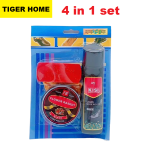 Black Premium Liquid Shoe Polish Wax Leather Shoe Polish Oil Leather w/ brush