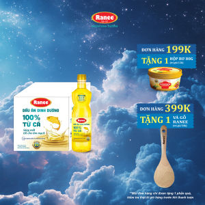 {Đơn 199k tặng hộp bơ -399k tặng vá gỗ} Thùng dầu ăn dinh dưỡng Ranee 950ml (12 chai)