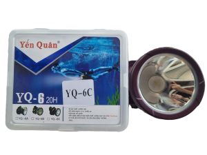 Đèn pin sạc đội đầu siêu sáng Yến Quân YQ-6C chống nước điều chỉnh góc chiếu (Bảo hành chính hãng)