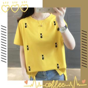 LH.Bigsize ไซส์ใหญ่มาใหม่เสื้อยืดลายแมวเหมียว น่ารักแบบเบาๆ ให้ลุคใสวัยรุ่นสุดๆ