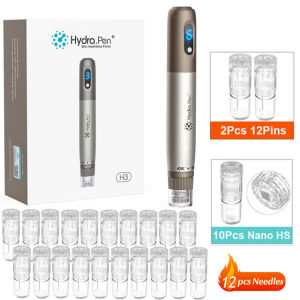 Hydra Pen H3 Wireless Derma Pen Professional Microneedling Pen Skin Care Beauty Device With 12 Pcs Cartridges