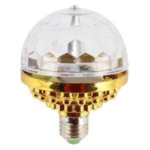 Đèn Sân Khấu Pha Lê Bóng đèn LED RGB Mini xoay được hiệu ứng ánh sáng sân khấu được tặng kèm đui bóng