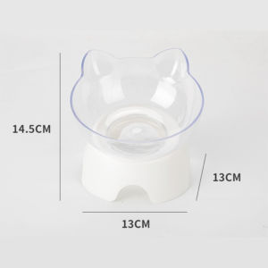 ถ้วยอาหารแมว ชามอาหารสัตว์เลี้ยง ถ้วยใส่อาหารแมว ถ้วยใส่อาหารแมว ชามข้าวแมว ชามแมว ชุดชามคู่แบบเอียง ชามอาหารสัตว์