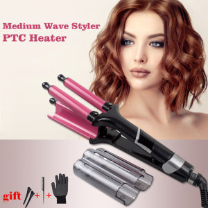Waver Professional Salon Hair Curler Wave Maker Ceramic Triple Barrel electric curling iron Styling Tools wand