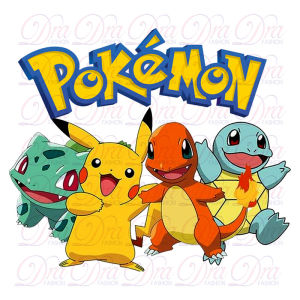 Totebag Tas Serut Pokemon Lucu Kanvas Goodie Bag Souvenir Ulang Tahun Anak Cowok Aesthetic Hitam