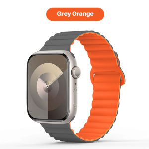 Magnetic Watch Band Compatible with Apple Watch 49 46 45 44 42 41 40 38mm Bands For Men Women Wrist Solo Loop Sport Silicone Strap For iWatch Series 10 9 8 7 6 5 4 3 SE 2nd Ultra