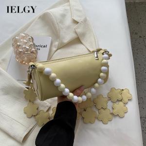 IELGY womens niche design messenger retro cylinder bag
