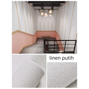 Wallpaper Linen Roll 280cm*50cm*2mm Wallpaper Dinding Stiker Dekorasi Kamar Sticker Dinding Wallfoam Termurah Size