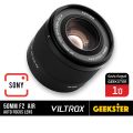 VILTROX 50mm f2 Air Fullframe Auto Focus เลนส์ Sony / Nikon Z ( 50 mm f 2 ED FE ออโต้โฟกัส หน้าชัดหลังเบลอ ละลาย เลนส์ละลาย เมาท์ E FE NEX NIKONZ NZ Mount STM Full Frame ฟูลเฟรม AF ออโต้ โฟกัส F2.0 2.0 ). 