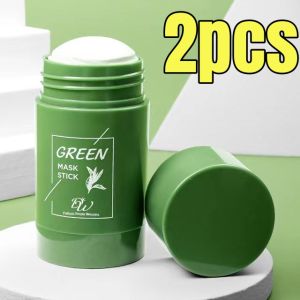 【Free Shipping】QAQA 6PCS Facial Cleansing Stick Green Tea Face Mask Stick Blackhead Acne Remove Green Tea Mask remove blackheads Acne Cleansing Beauty Skin Moisturizing Hydrating Whitening Deep Cleansing 2PCS/4PCS