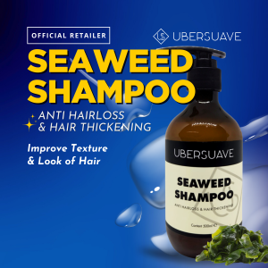 Ubersuave Seaweed Shampoo 500ml Anti Hair-loss Anti-Dandruff & Hair Thickening-SGPOMADES
