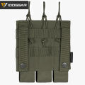 IDOGEAR Tactical SMG Triple Magazine Pouch Kriss Mag Holder Carrier Military Tarining Camoufalge MOLLE Waist Bag For SMG Kriss MP7 MP5 Vector Mag Pouch Holder 3576. 
