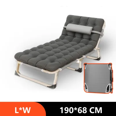 2026 NEW Heavy Duty Folding Bed single Family Office Nap Bed with Foam Single Folding Bed Portable bed Outdoor Beach Bed Camping Bed Chair Recliner