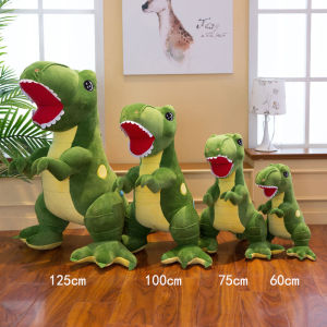 JOJO CASTLE Large Size Cartoon Dinosaur Plush Toys 60cm/75cm/100cm/120cm Cute Soft Animal Stuffed Doll Dino Cushion Pillow Birthday Gift for Children