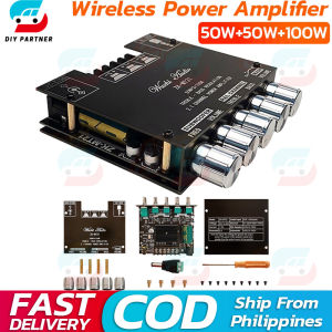 MT21 2x50W+100W 2.1 Channel Subwoofer Digital Power Amplifier Board AUX 12V 24V Audio Stereo Bluetooth 5.0 Bass Amp