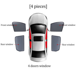 For Volkswagen VW Touran 1T 2003-2015 Side Window Sun Shade Shield Magnetic Car Sunshade Front Rear Windshield Frame Curtain