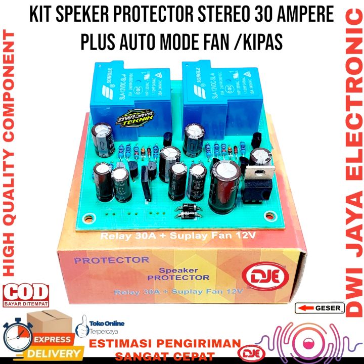 Kit Speaker Protector Stereo 30Ampere Plus Mode Auto FAN Kipas