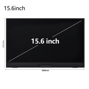 BEEX Monitor Portabel 15.6 Inci 1080P FHD IPS Monitor Laptop Monitor HDMI Gaming dengan Speaker Monitor Eksternal untuk Laptop PC Mac Ponsel PS4 Switch
