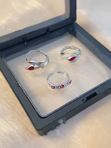 Elegant Adjustable Rings Stylish Wedding Rings Dating Rings Open Finger Rings Alloy Texture Present for Woman and Man