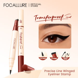 FOCALLURE FA-E28 Transferproof Hero Precise Line Winged Cat Eyeliner Stamp 2-in-1 Smudge-proof Long-lasting