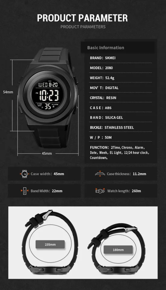 SKMEI Top Brand Luxury Men's Fashion Sports Watches Waterproof