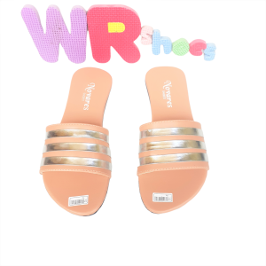FLATSHOES SANDAL WANITA SELOP KOKOP LIST SILVER