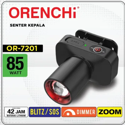 Senter Kepala Zoom Flash LUBY L-2925 PRO Laser LED Terbaru 85 Watt / LED Recharge Headlight 85W