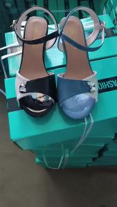 WomenS Mid-Heel Sandals 2025 Summer New Style Chunky Heel Square Toe Fashionable Versatile Sequin Strap WomenS Shoes