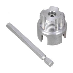 Pipes Threaders Hex Shank Suitable for Power Drills 2 Size 1/2" 3/4" Sturdy Carbon Steel Plumbing Tool For Home