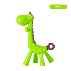 Mainan Gigitan Bayi Jerapah Teether Baby Giraffe Food Grade BPA FREE Bahan Silikon untuk bayi lebih dari 3 bulan