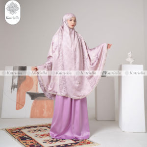 KATRIELLA - Mukena Dewasa Mukenah Travel Jumbo Silky Premium 2 in 1 Ricis