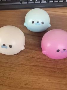 Squishy Seal Stress Relief Toy Soft Slow Rising Squeeze Toys Anxiety Relaxation Office Desktop Accessory
