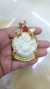 Mặt Dây Chuyền Phật Di Lạc Trái Ngà Vui Vẻ - Đeo May Mắn Hạnh Phúc Bình An Lokalo 1.8.22