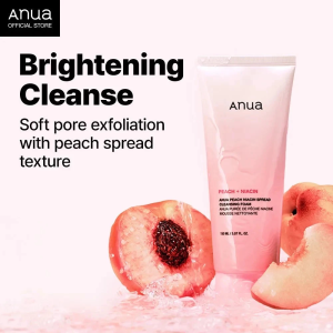 Anua Peach Niacin Spread Cleansing Foam 150ml Gentle Pore Exfoliation Skin Brightening Deep Pore Cleanse Remove Dead Skin Cells Hydrating Non‑Drying Peach & Niacin Daily Facial Foam Cleanser
