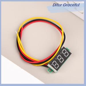 Ditur 1 cái 0.28 inch DC LED kỹ thuật số vôn kế có thể điều chỉnh DC 0-100V điện áp Meter
