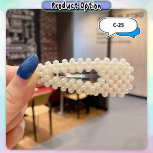 [Little B House] Korean Pearl Hair Clip Hair Pin Hair Accessories Hairpin Hairclip 珍珠发夹 Klip Rambut Pearl - H04