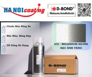 Sơn Xịt Xóa Vết Xước Ô TÔ TOYOTA INNOVA Màu BẠC ÁNH VÀNG Code 1C0 - MILLENIUM SILVER Chính Hãng D-BOND Chất Lượng Cao