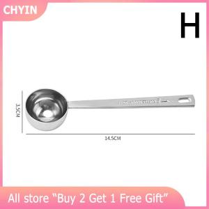 [COD] CHYIN Stainless Steel Measuring Spoon Metal Round Head Long Handle Measuring Scoop Dry And Liquid Use Kitchen Baking Tools