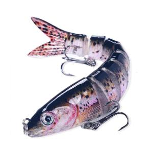 Multi Jointed Swimbait Fishing Tackle 18g Fishing Lure Swimming Lures with Treble Hook 8 Segment Artificial Baits