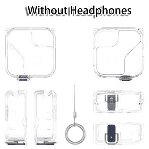 GURUNGMANI Transparent Earphone Protective Case Portable TPU Shockproof Case with Switch Locking Design Earphone Box for Nothing Ear (3)