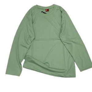 Kaos Polos Oblong Lengan Panjang Sage Hijau  Dewasa Ukuran M L XL XXL