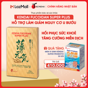 Viên Uống Kendai Fucoidan Super Plus Nhật Bản Hỗ Trợ Giảm U Bướu Tăng Cường Sức Khoẻ Hộp 60 Viên