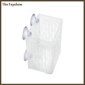 [The Fayshow] Hanging Suction Cup Hook Aquarium Plant Holder Plastic Aquarium Planter Cups Planter Baskets Aquatic Pot Box Aquascape Decoration