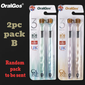 Three-Sided Toothbrush Adult Kid Complete Teeth Gum Care Protruding Dots Clean Tongue Coating Soft Bristles Toothbrush