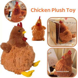 Chicken Plushie Dolls Chick Clooney Rooster Cecil Simulation Chicken Doll Kids Boys Girls Toy Mainan Bayi